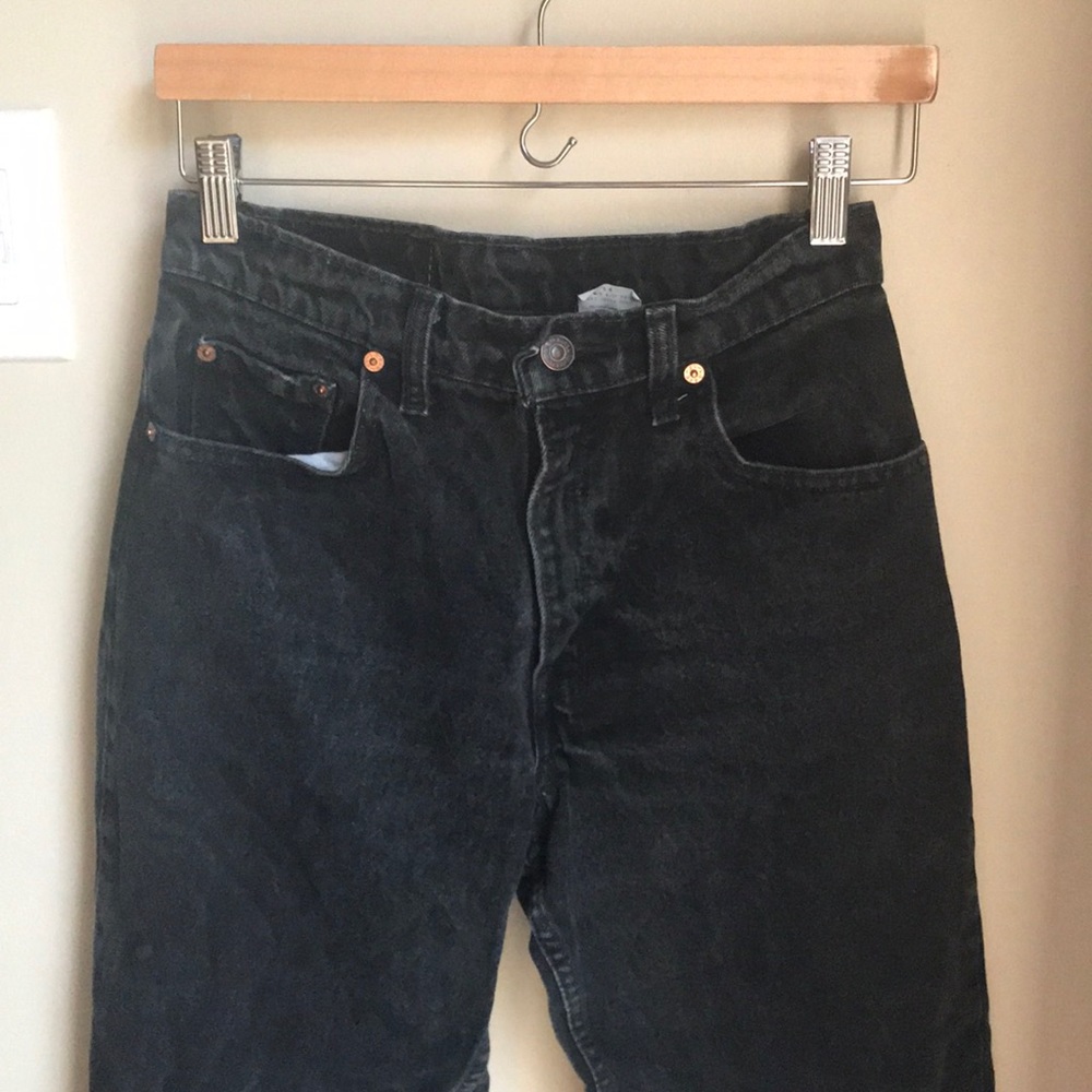 Vintage Black Levi Highwaisted Mom Jeans